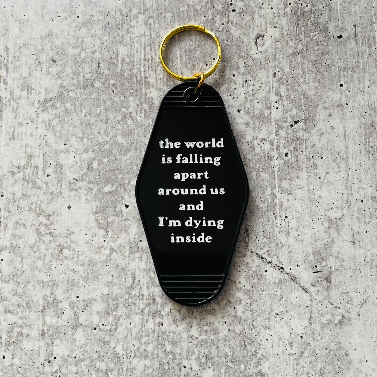 Are we having fun yet hotel Motel Keychain – The Silver Spider