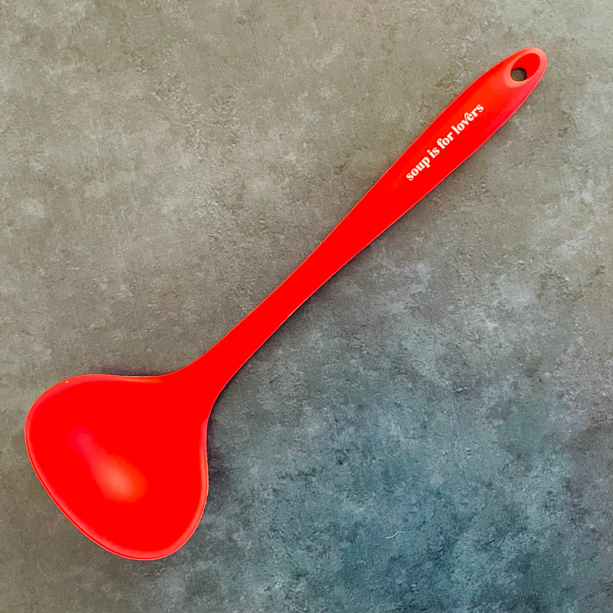 Gammeldags At regere Undvigende Soup is for Lovers Red Silicone Ladle Spoon – The Silver Spider