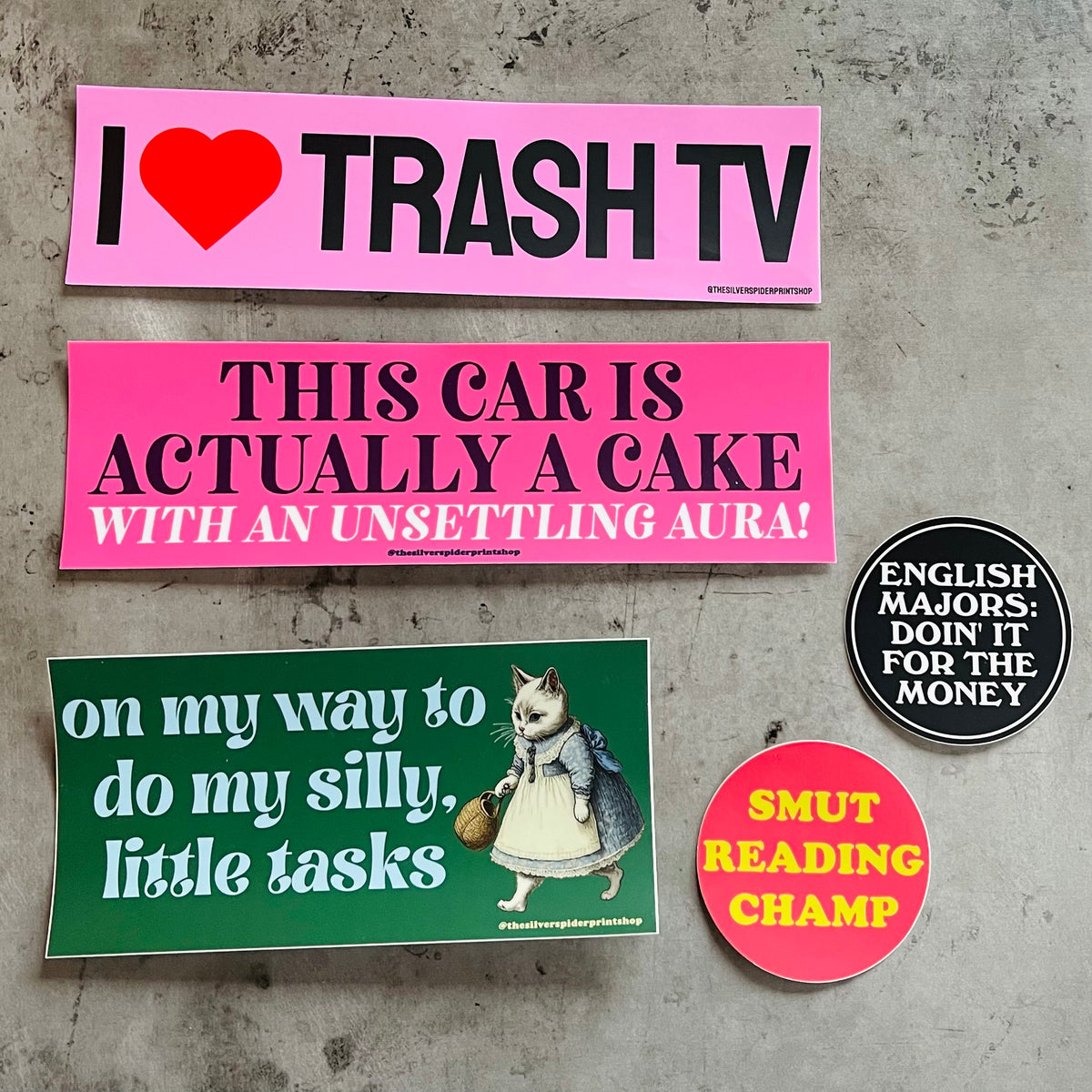 This Car is actually a cake with an unsettling aura Bumper Sticker ...