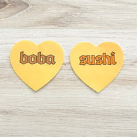 Boba Heart Sticker