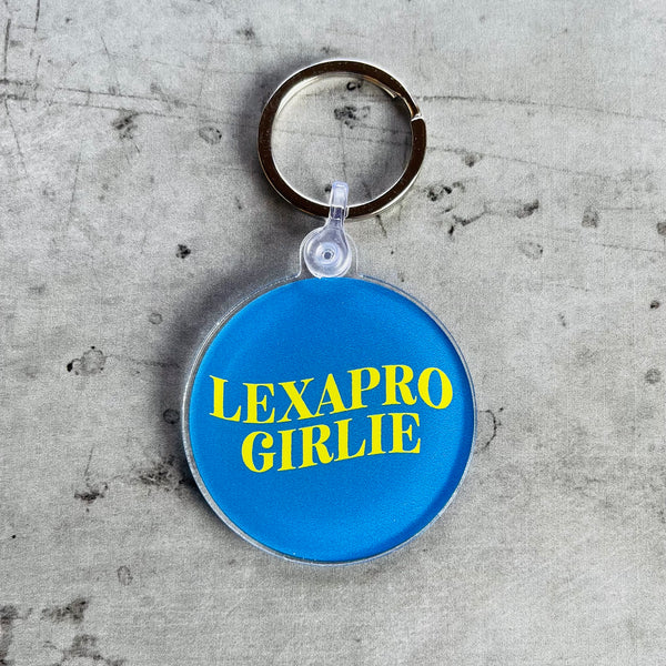 Lexapro girlie Acrylic Keychain