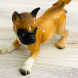 Vintage Bone China Boxer Dog Duo