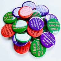 Mystery Pinback Button 10 Pack