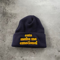 Cats make me emotional Beanie // made in the USA