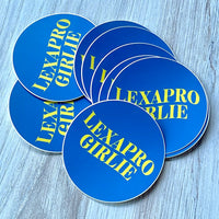 Lexapro Girlie 3” Waterproof Vinyl Sticker