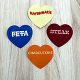Charcuterie 3” Heart Sticker