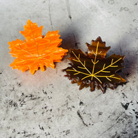 Maple leaf hair claw