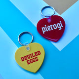 Pierogi heart Keychain