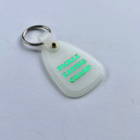 Pickle eating champ Saddle keychain