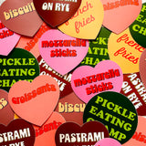 Pastrami on Rye Heart Sticker
