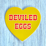 Deviled eggs 3” Sticker