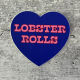 Lobster rolls 3” Heart Sticker