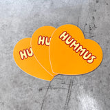 Hummus 3” Heart Sticker