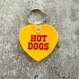 Hot dogs heart Keychain