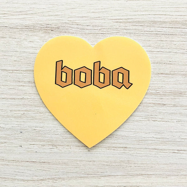 Boba Heart Sticker
