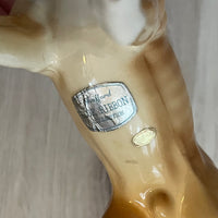 Vintage Bone China Boxer Dog Duo