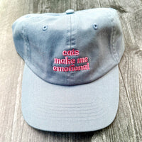 Cats Make Me Emotional Dad Hat