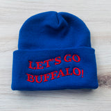 Let’s go Buffalo Red and blue  Beanie