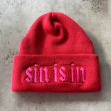 Sin is in Beanie // made in the USA