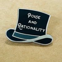 Poise and Rationality Enamel Pin