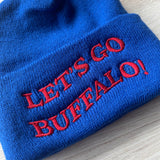 Let’s go Buffalo Red and blue  Beanie
