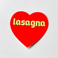 Lasagna 3” Sticker