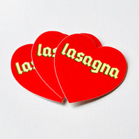 Lasagna 3” Sticker