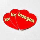 Lasagna 3” Sticker