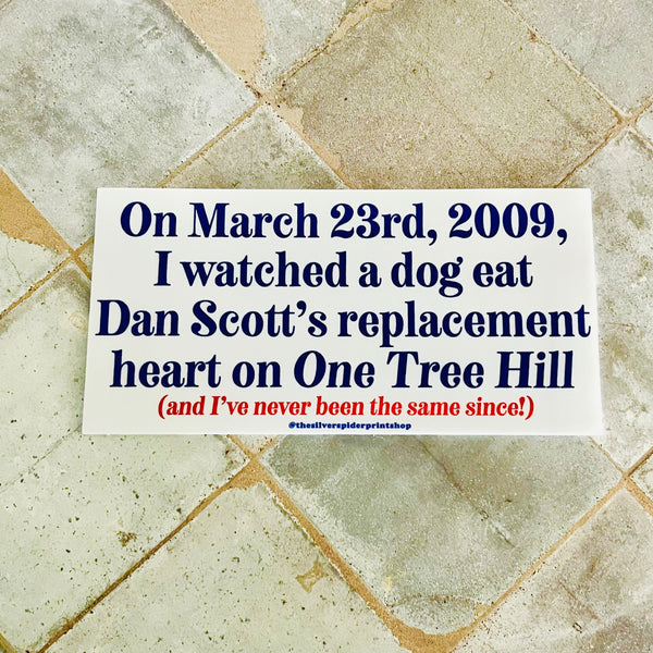 Dan Scott’s Heart Bumper Sticker