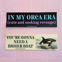 In my orca era (cute and seeking revenge) Bumper Sticker