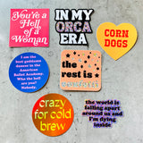 The rest is confetti // glitter Sticker