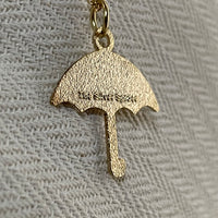 Yellow Umbrella Charm Enamel Necklace