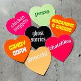 Candy corn 3” Heart Sticker