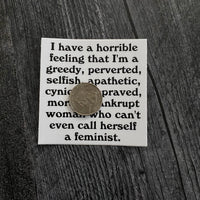 Fleabag Bad Feminist Sticker