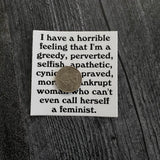 Fleabag Bad Feminist Sticker