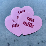 Oat milk Heart Sticker