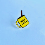 Kiss the librarian Acrylic pin