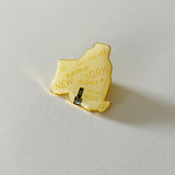 Vintage Oddly Shaped New York State Enamel Pin