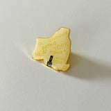 Vintage Oddly Shaped New York State Enamel Pin