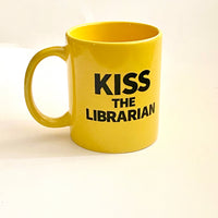 Kiss the Librarian Mug and Straw Set