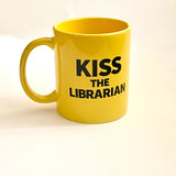 Kiss the Librarian Mug and Straw Set