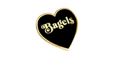 Bagels Enamel Heart Pin