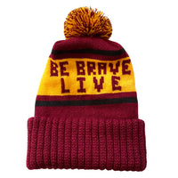 Be Brave Live Knit Winter Pom Pom Hat