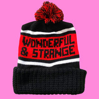 Wonderful and Strange Knit Winter Pom Pom Hat