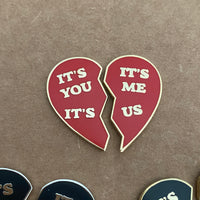 It’s You It’s Me It’s Us Pin Set