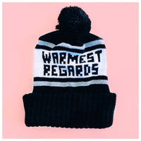 Warmest Regards Knit Winter Pom Pom Hat