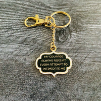 Courage Rises Jane Austen Keychain