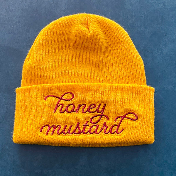 Honey mustard Beanie // made in the USA