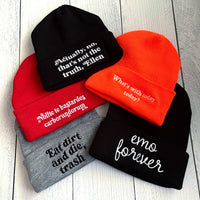 Emo Forever Beanie // made in the USA