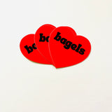 Bagels Heart Sticker
